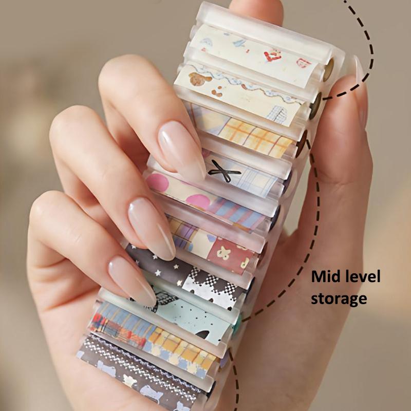 Nail Foil Transfer - Nail Foil Storage Box 10 Grids