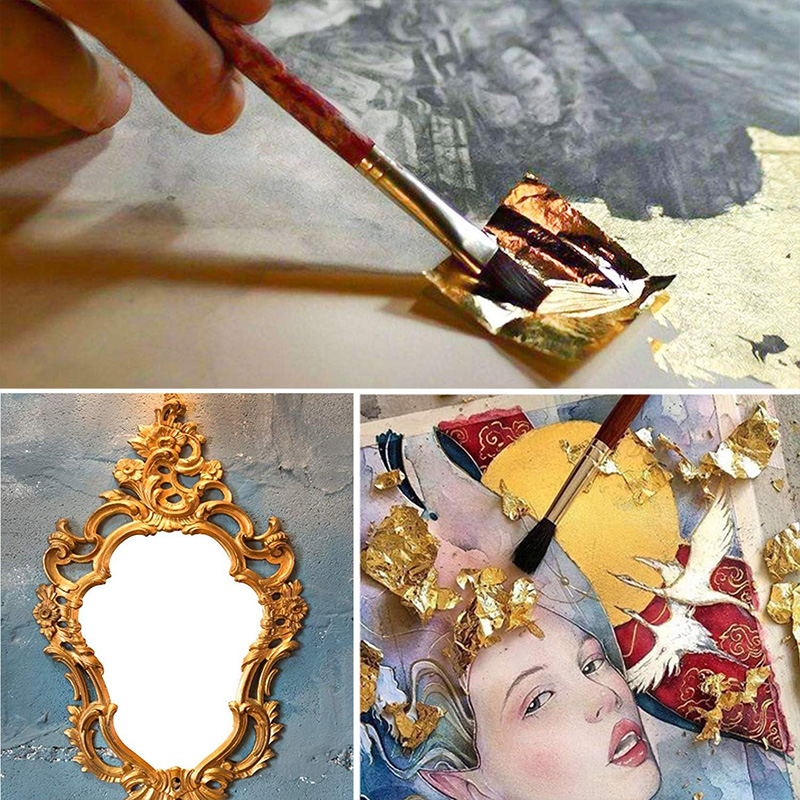 20 Pcs Gold Leaf Sheets: Versa - Nail Foil Transfer ulasan dan harga