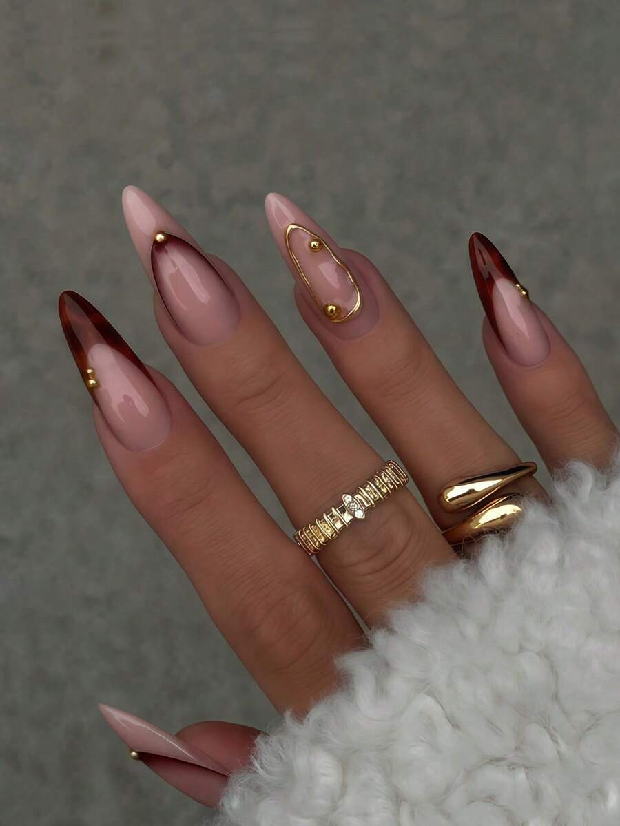 French leopard acrylic nail ar - Nail Art Leopard ulasan dan harga