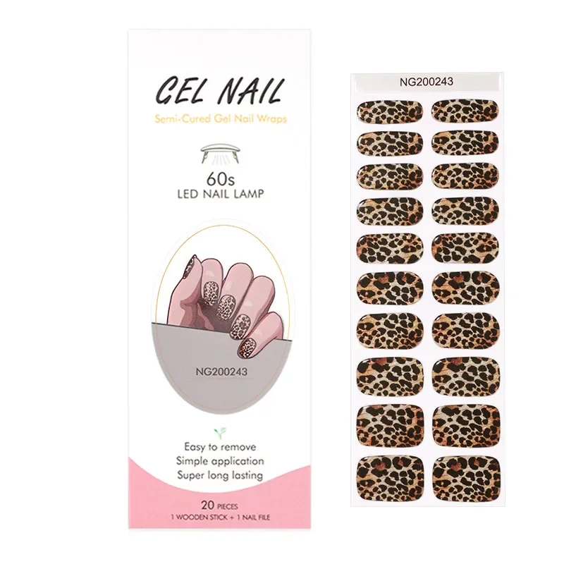 Spotted Leopard Print Semi-Cur - Nail Art Leopard ulasan dan harga