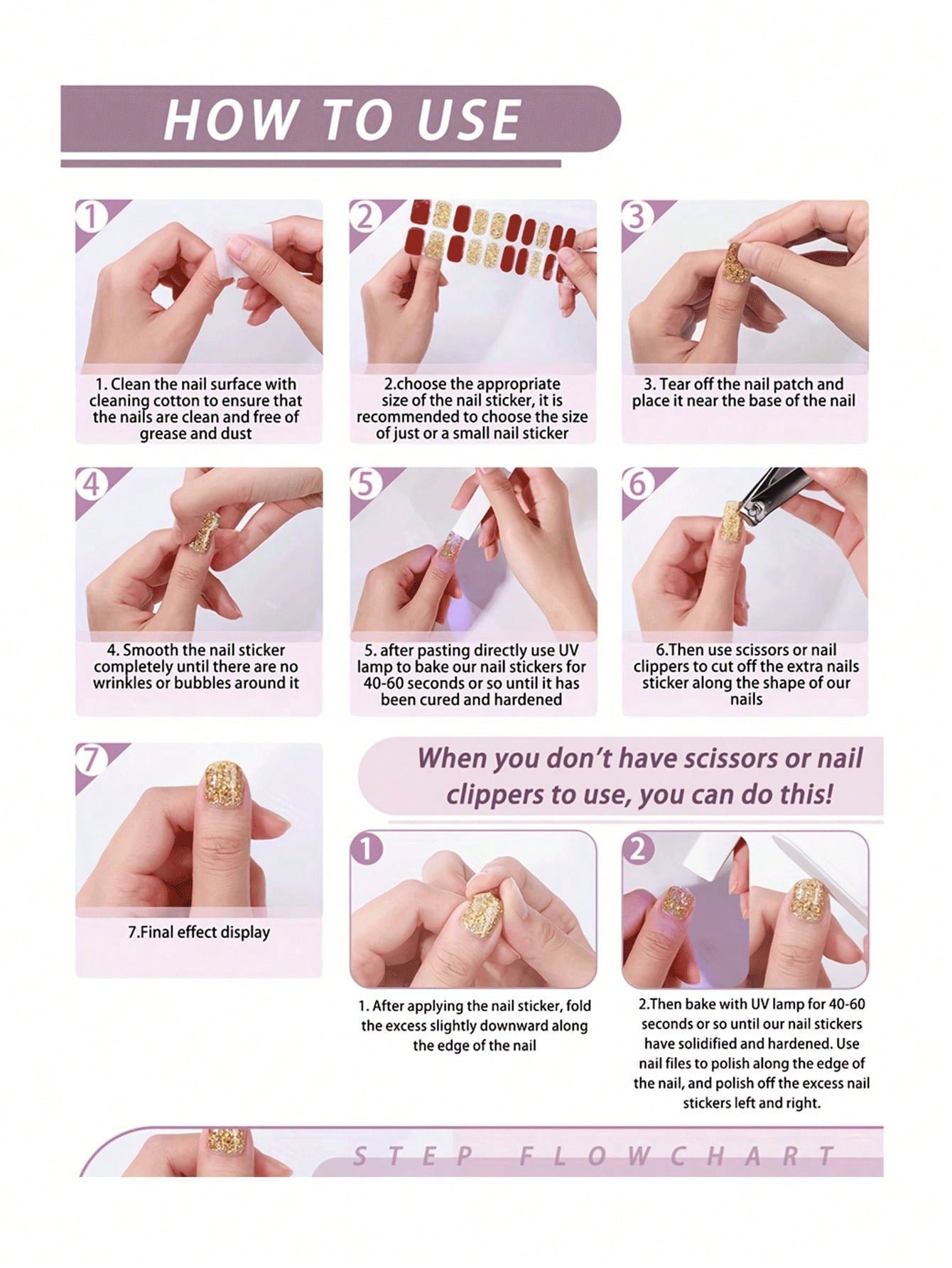 26pcs Semi-Cured Gel Nail Stic - Nail Art Elegant ulasan dan harga