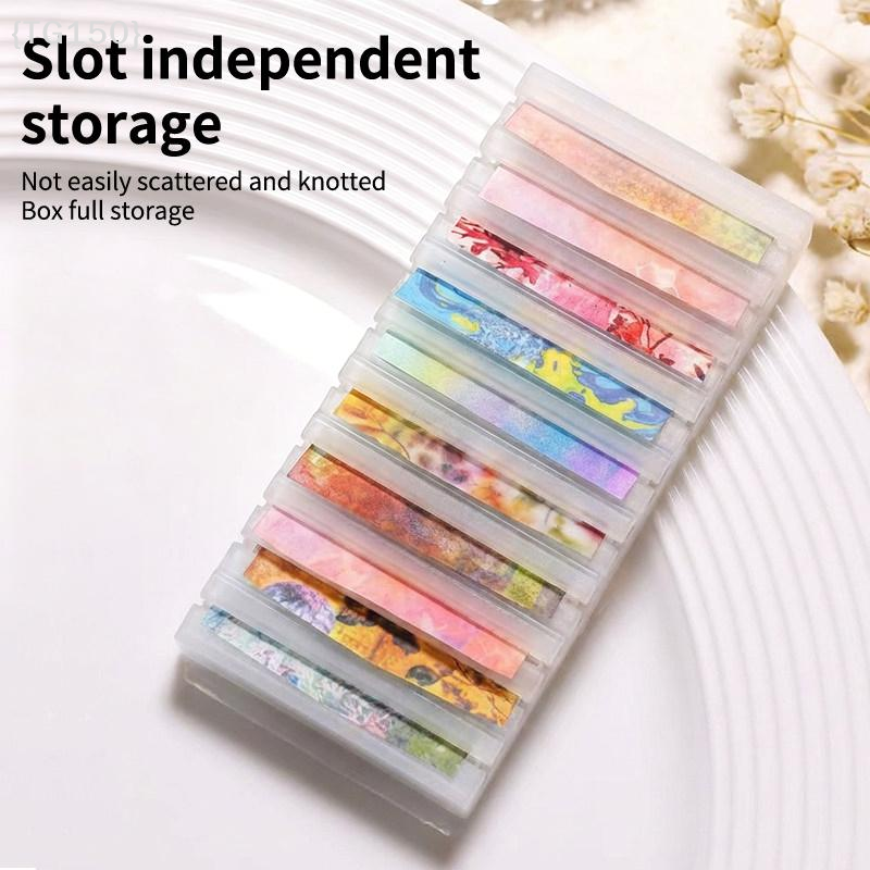 【TG150】10 Grids Nail Foil Roll - Nail Foil Transfer ulasan dan harga