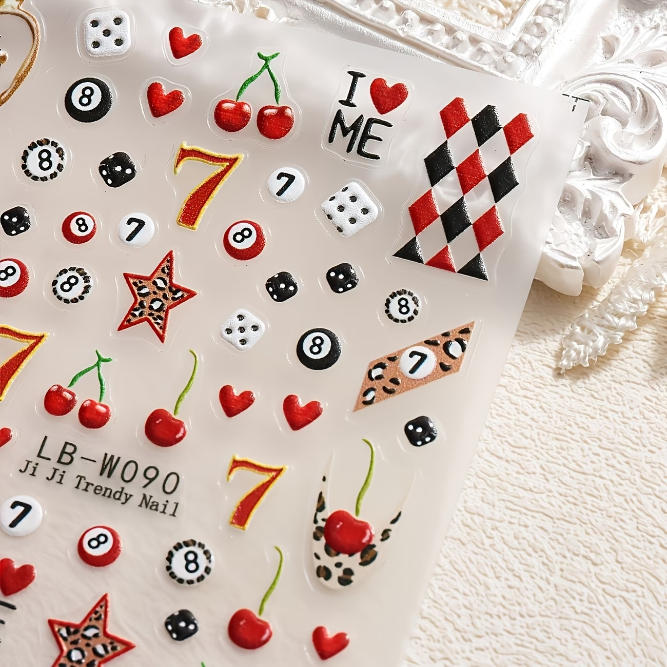 2026 Trendy Nail Art Stickers  - Nail Art Leopard ulasan dan harga
