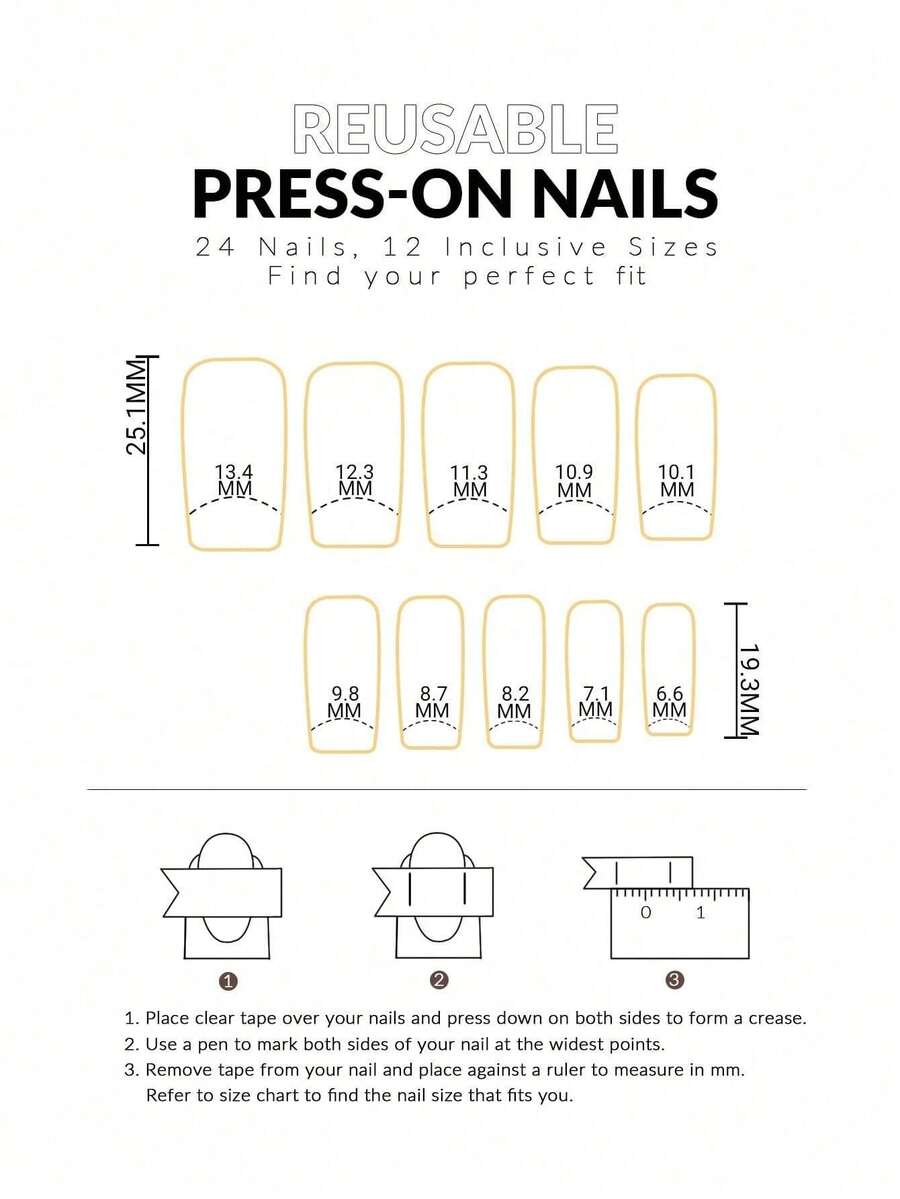 24pcs/Set Minimalist French Bu - Nail Art Elegant ulasan dan harga