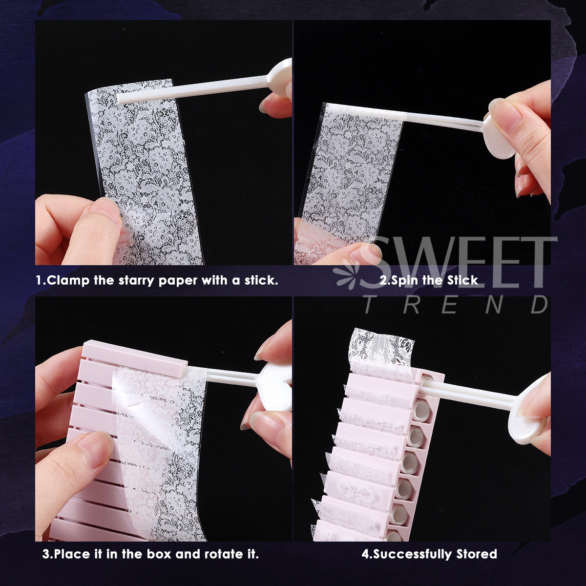 Nail Transfer Foils Storage Bo - Nail Foil Transfer ulasan dan harga