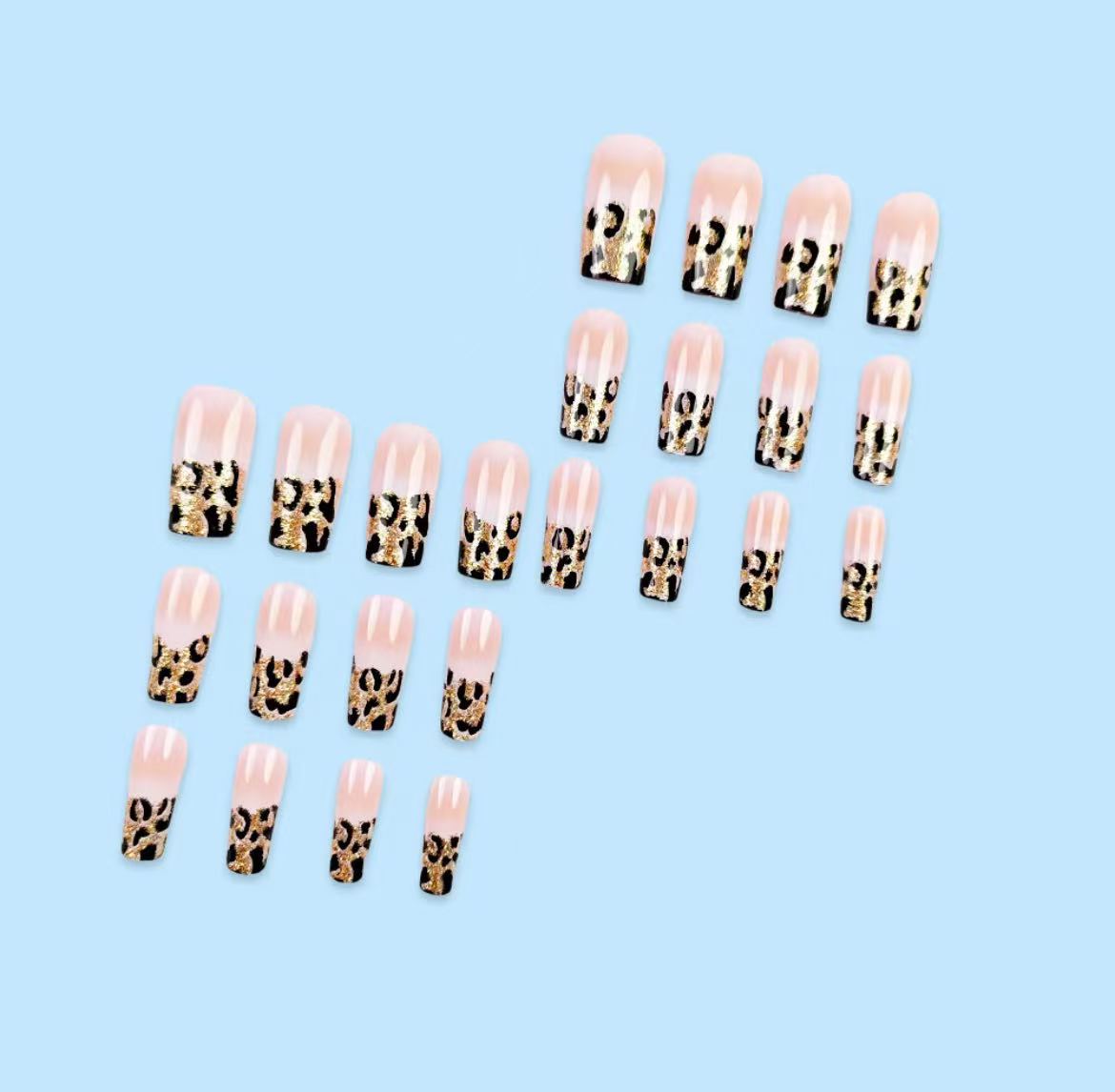 Leopard Print French Tip Press - Nail Art Leopard ulasan dan harga