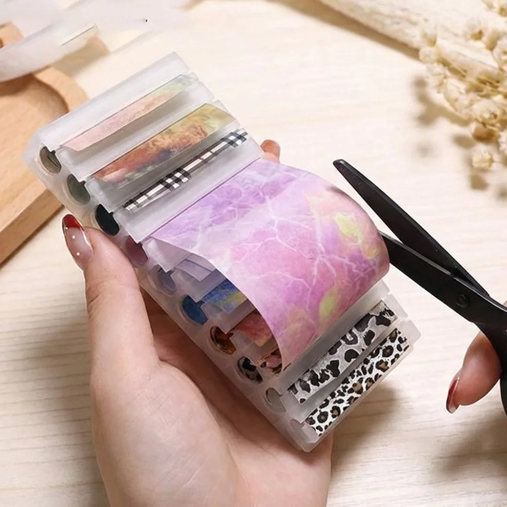 10-Slot Nail Transfer Paper Ho - Nail Foil Transfer ulasan dan harga