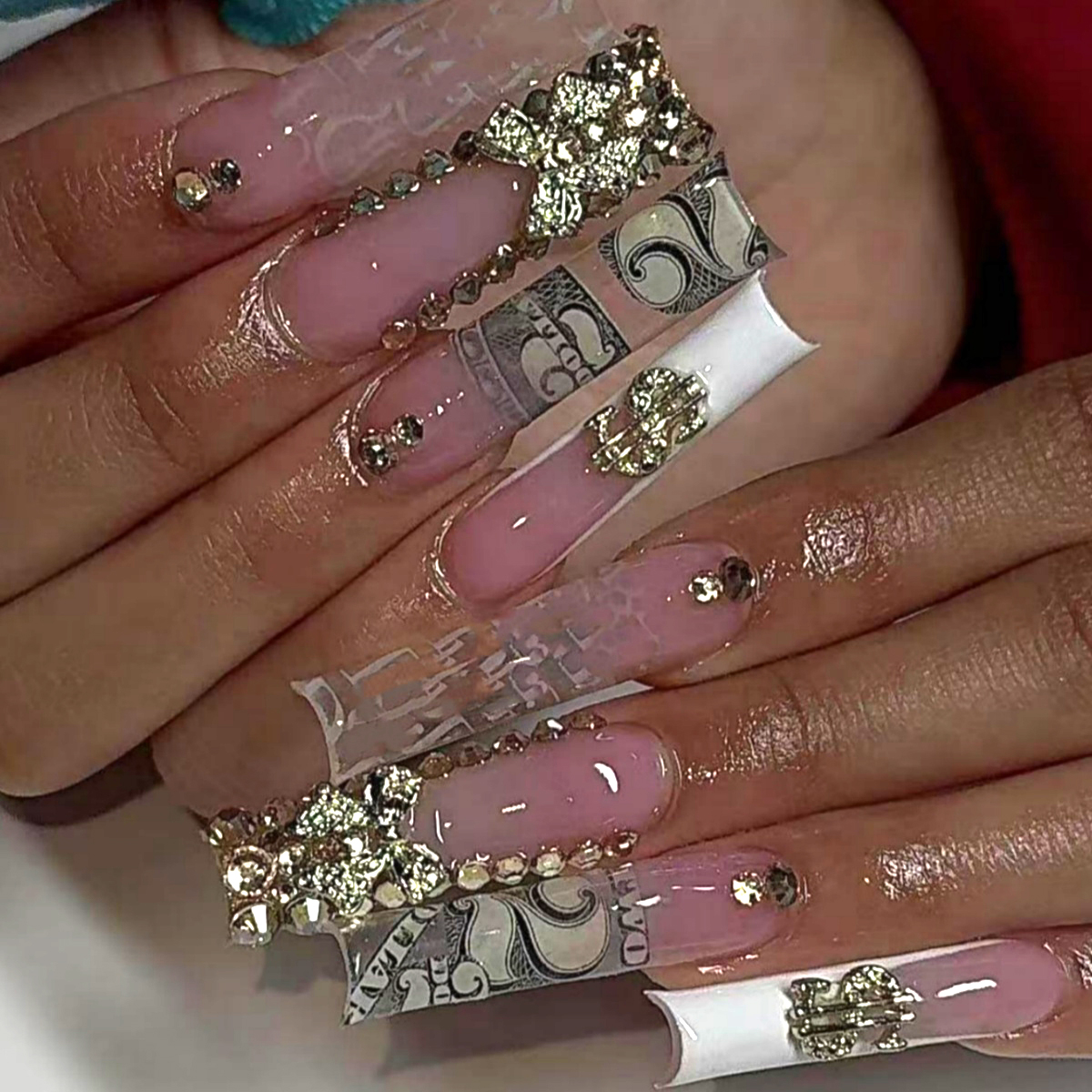 24pcs Pink Creative inlaid leo - Nail Art Leopard ulasan dan harga
