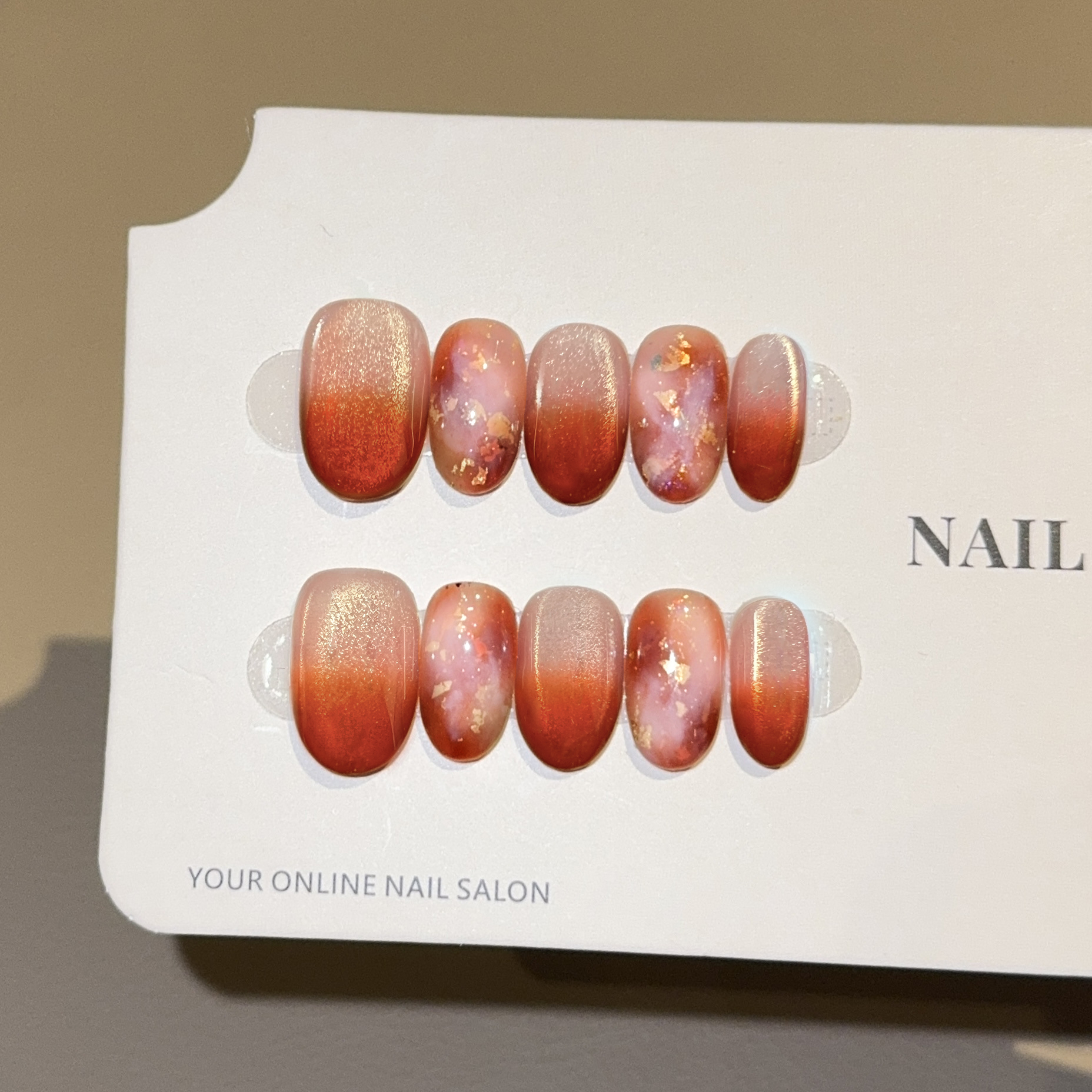 10Pcs Short Oval Black Color H - Nail Art Elegant ulasan dan harga
