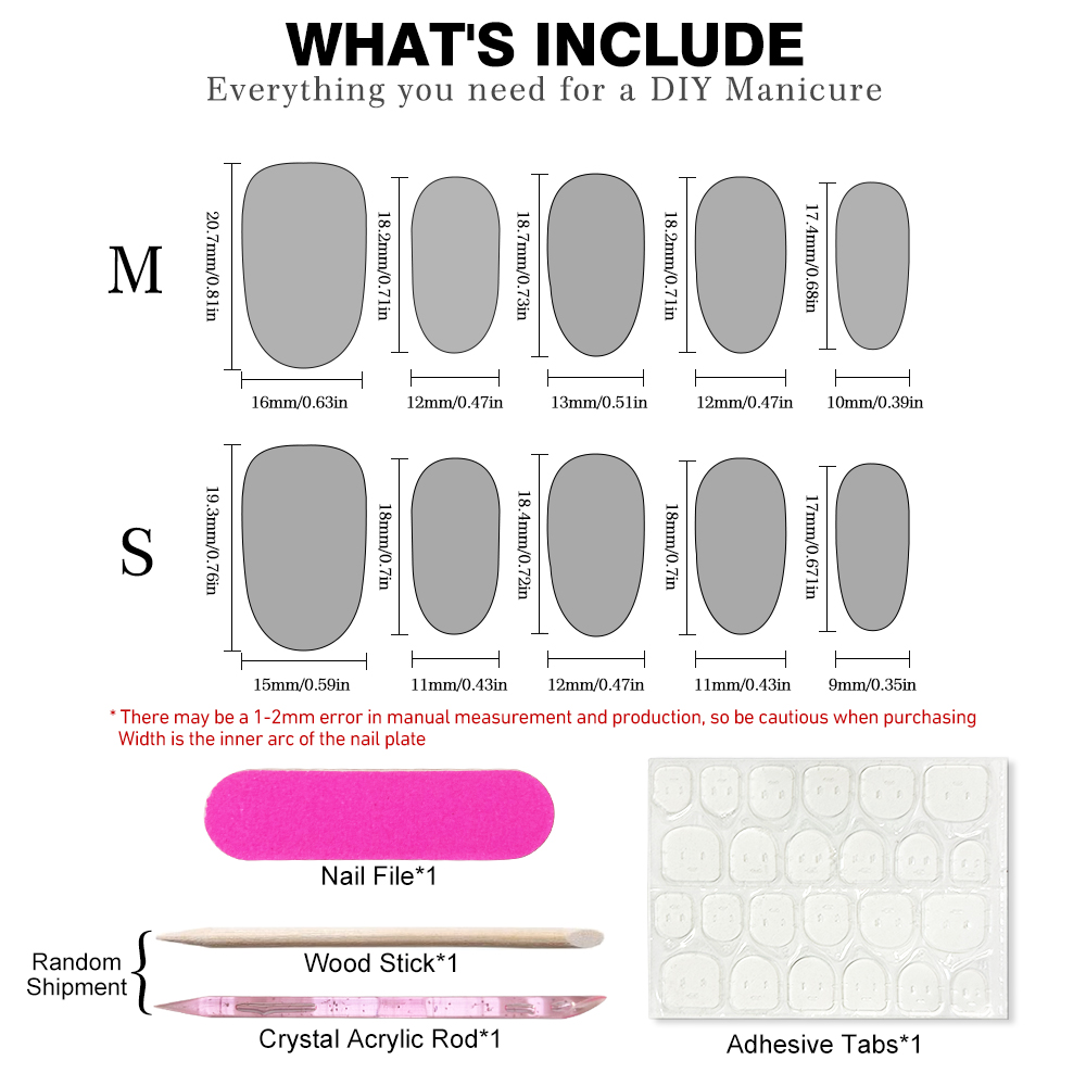 10Pcs Short Oval Black Color H - Nail Art Elegant ulasan dan harga