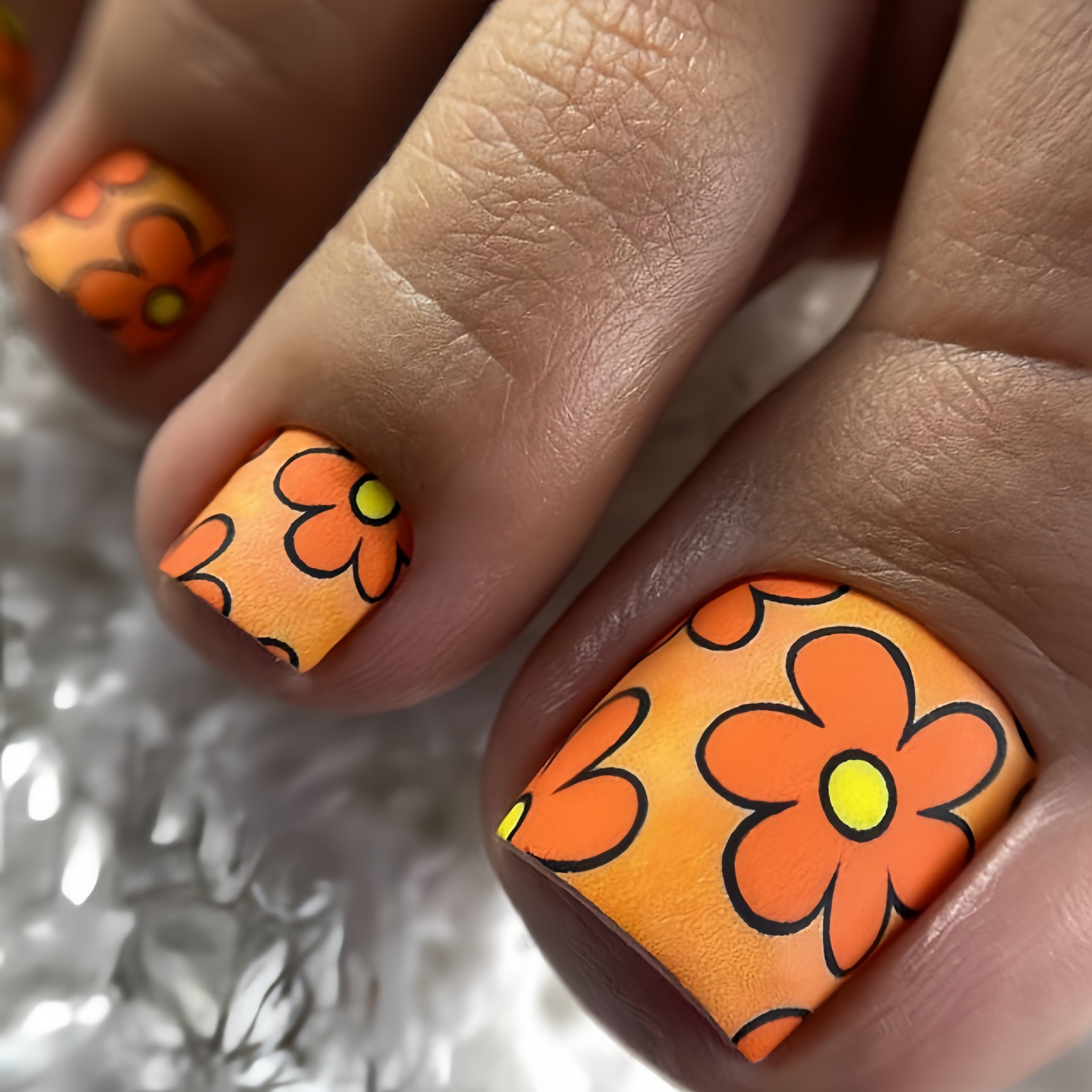 24pcs y2k Press on Toenails Sw - Nail Art Leopard ulasan dan harga