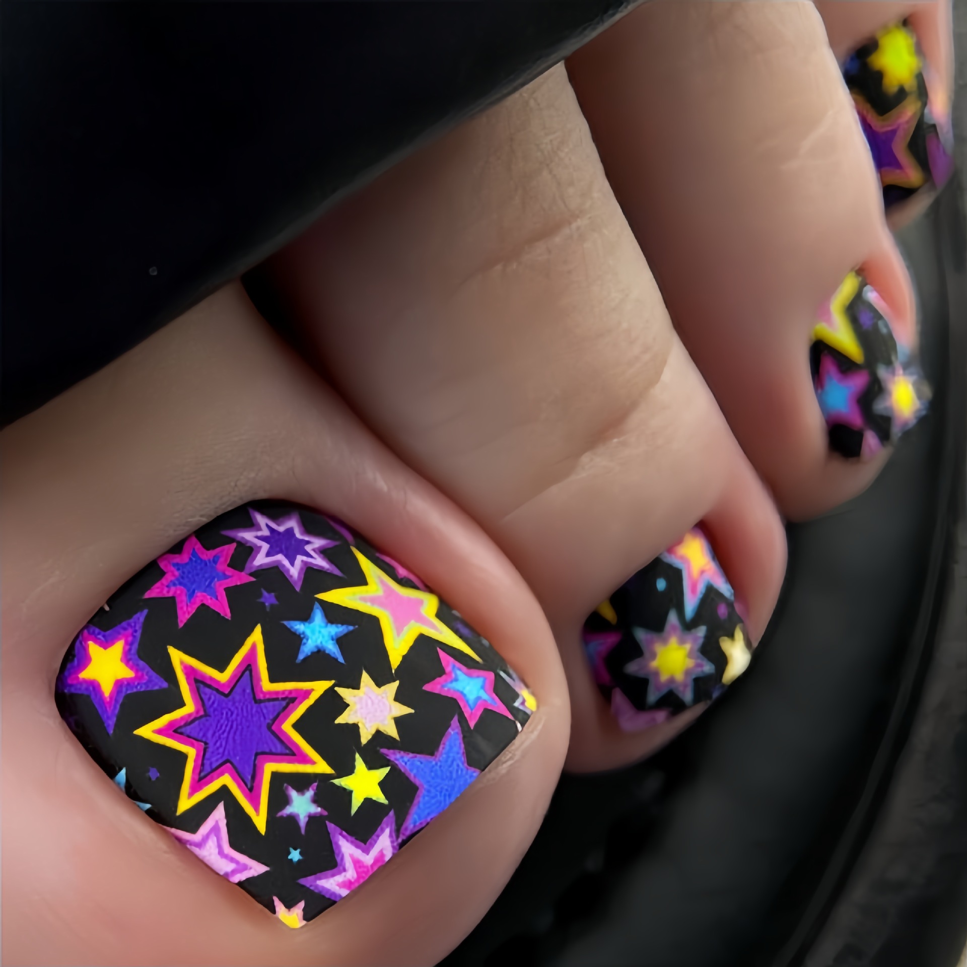 24pcs y2k Press on Toenails Sw - Nail Art Leopard ulasan dan harga