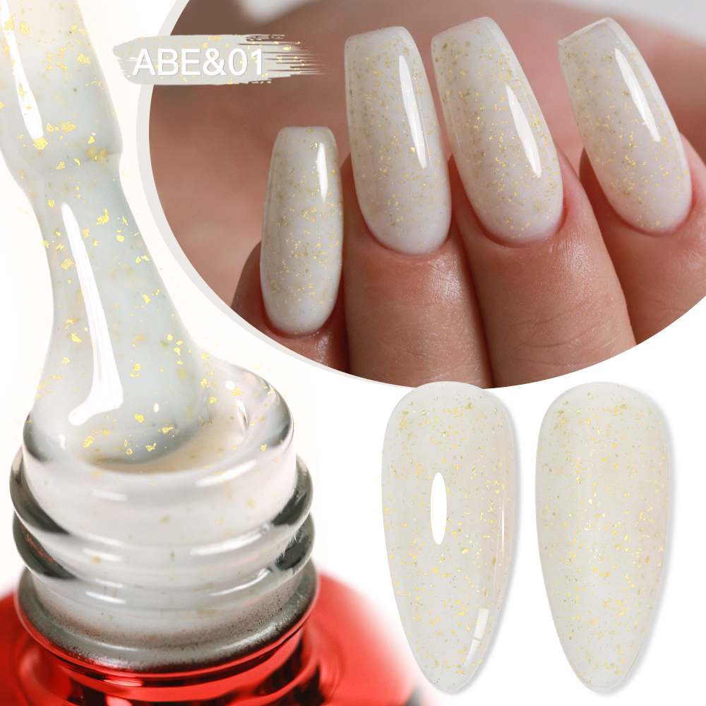 AS 15ml Gold Glitter Rubber Ba - Nail Foil Transfer ulasan dan harga