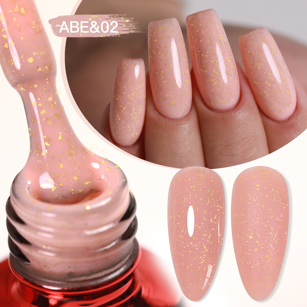 AS 15ml Gold Glitter Rubber Ba - Nail Foil Transfer ulasan dan harga