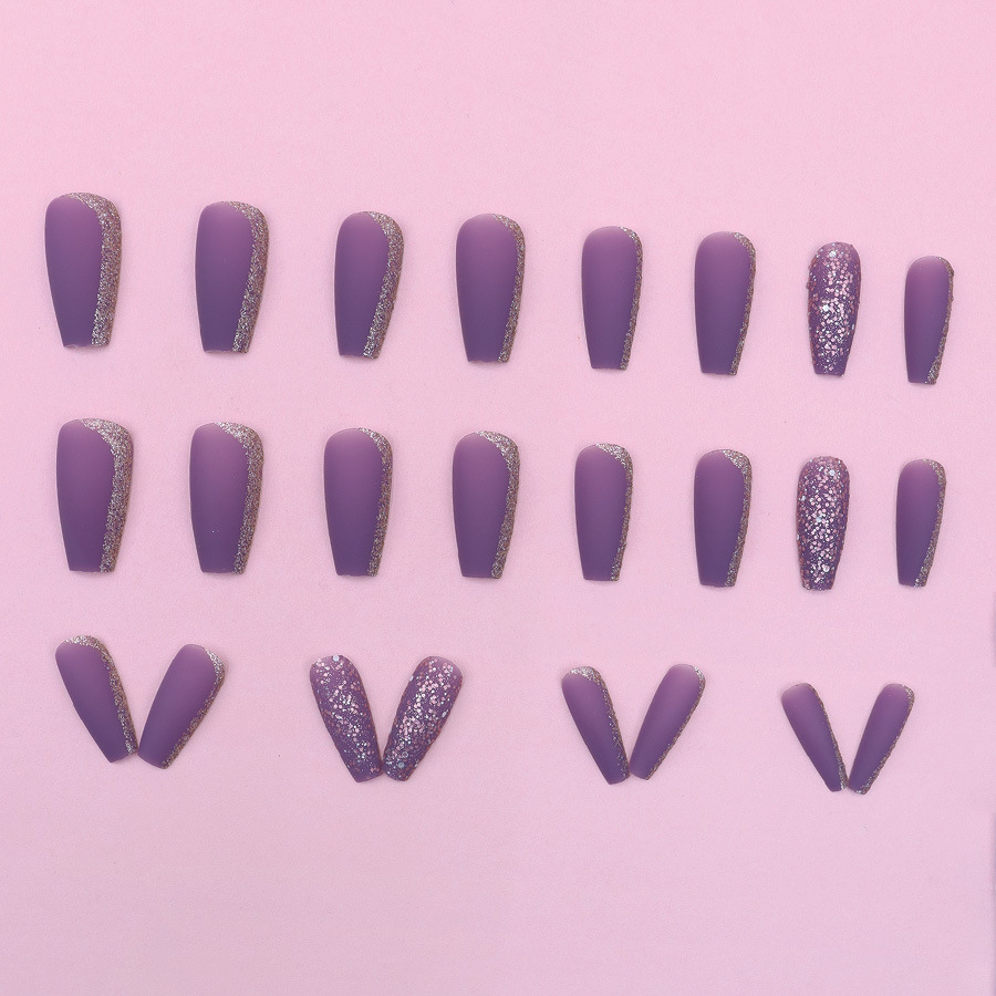 Frosted Grape Purple Elegant G - Nail Art Elegant ulasan dan harga
