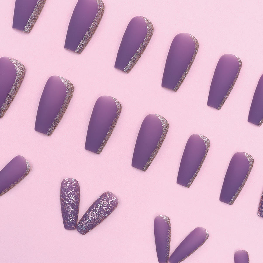 Frosted Grape Purple Elegant G - Nail Art Elegant ulasan dan harga