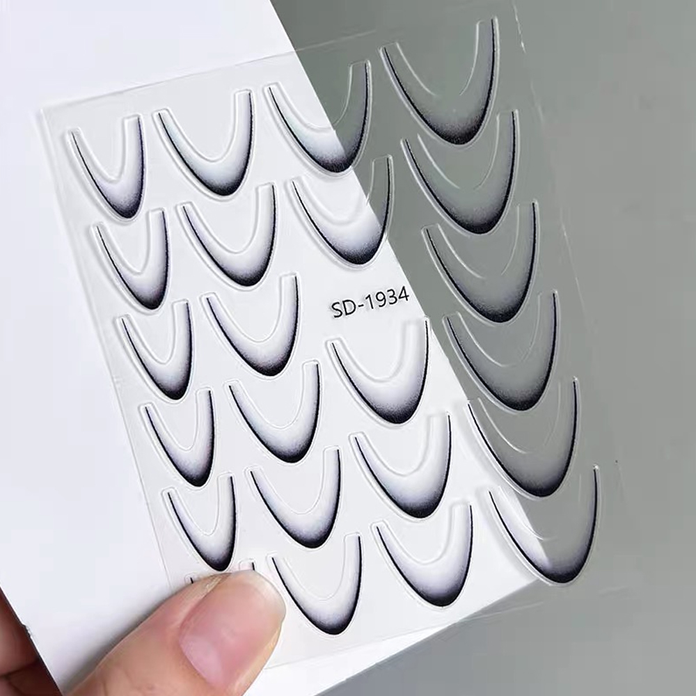 2Sheets French Gradient Line N - Nail Art Leopard ulasan dan harga